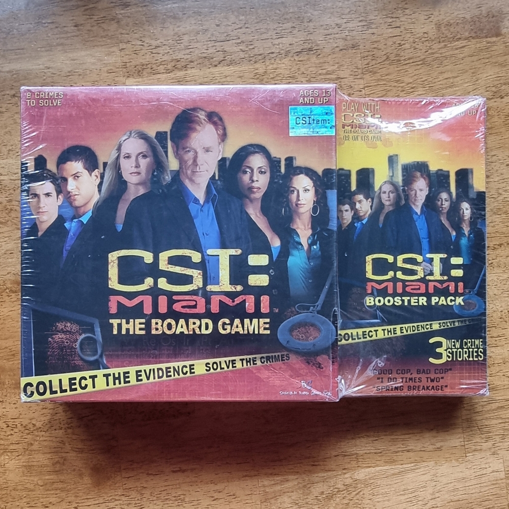 🆕️ CSI: Miami Board Game and Booster Pack